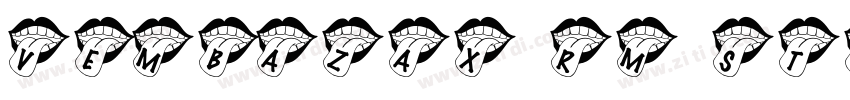 VEMBAZAX RM STENCIL字体转换